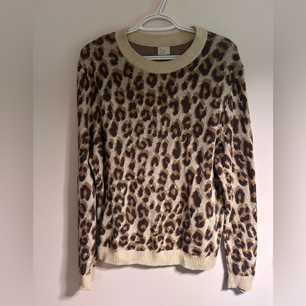 Leopard print sweater